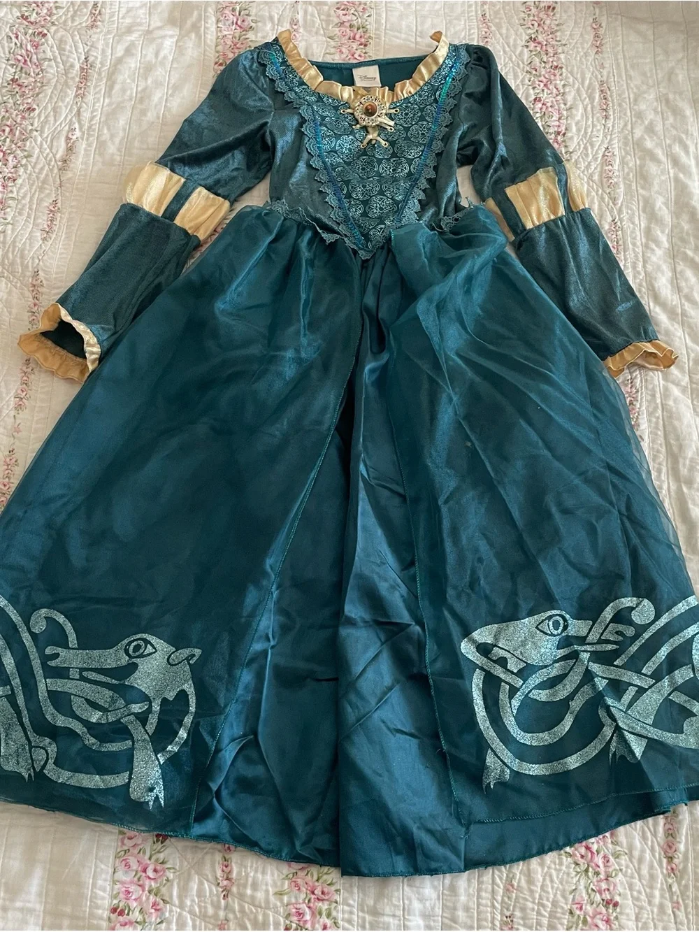 Official Disney store Merida brave costume dress size 10 girls